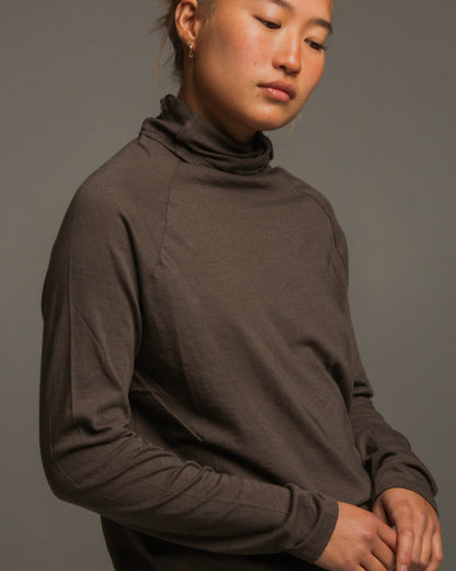 Taupe Cotton Knit Pullover