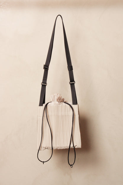Square Pleats Bag Grey