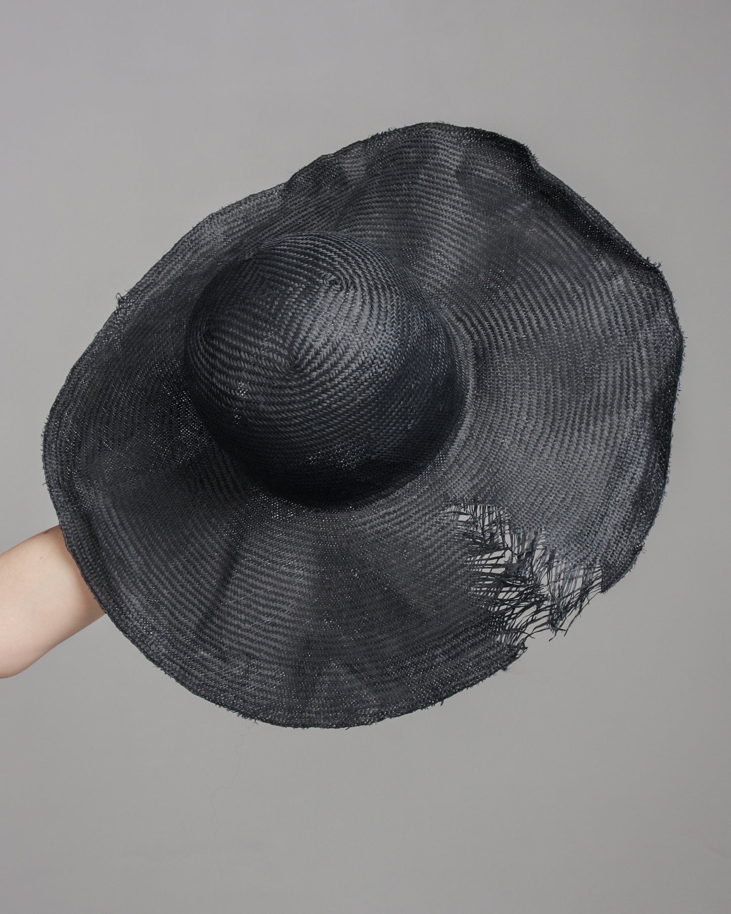Dohan Black Straw Hat