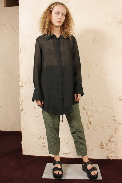 Sheer Oversized Shirt