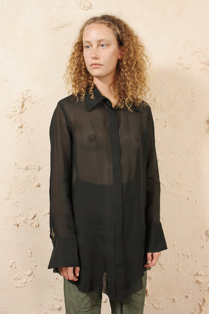 Sheer Oversized Shirt