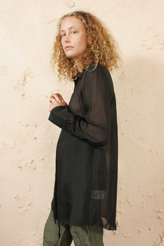 Sheer Oversized Shirt
