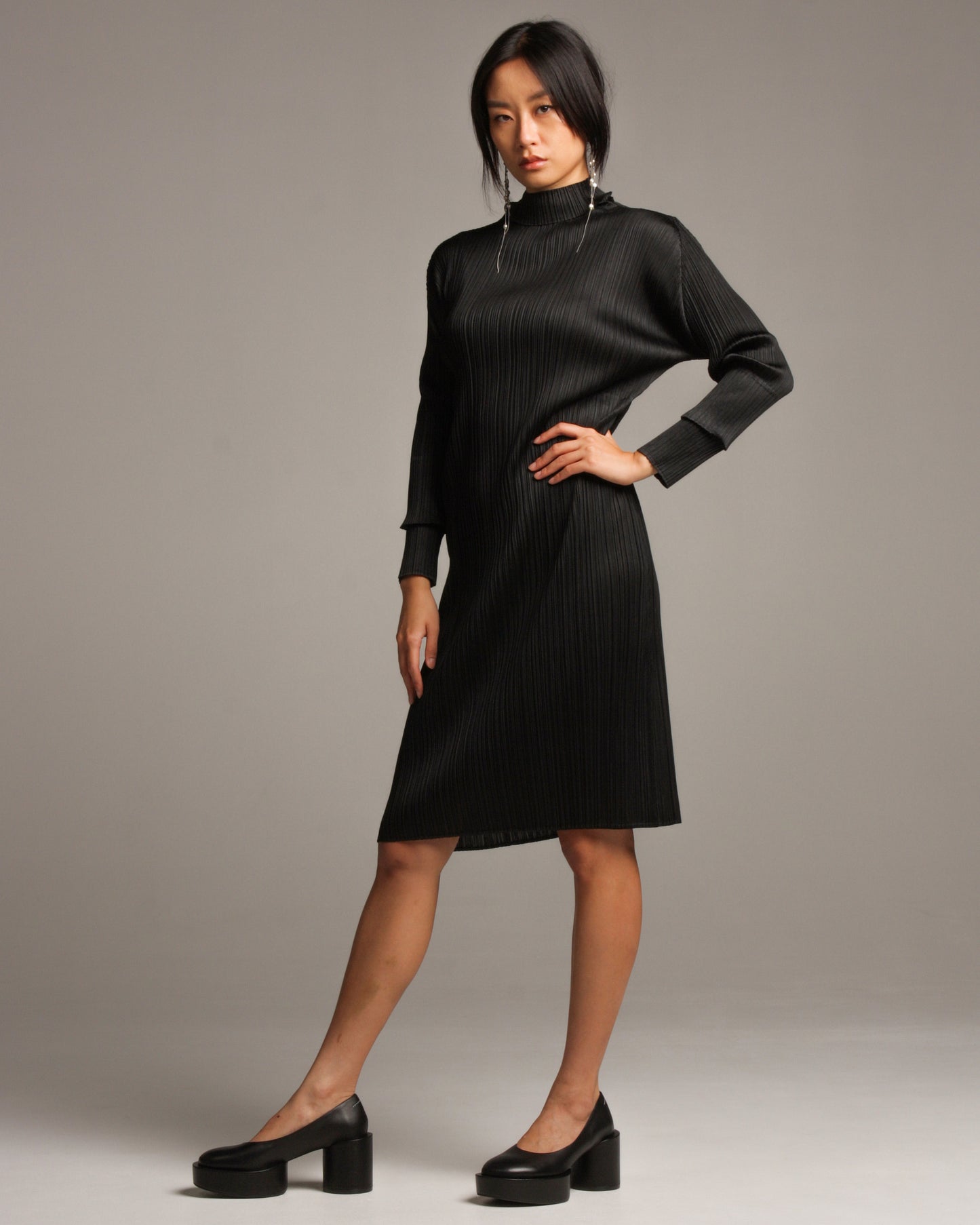 Classic Black Long Sleeve Dress