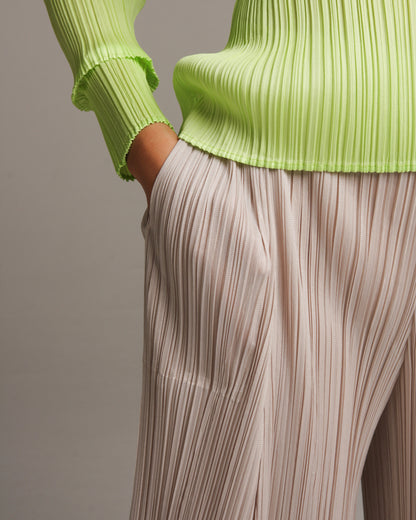Beige Blow Pant
