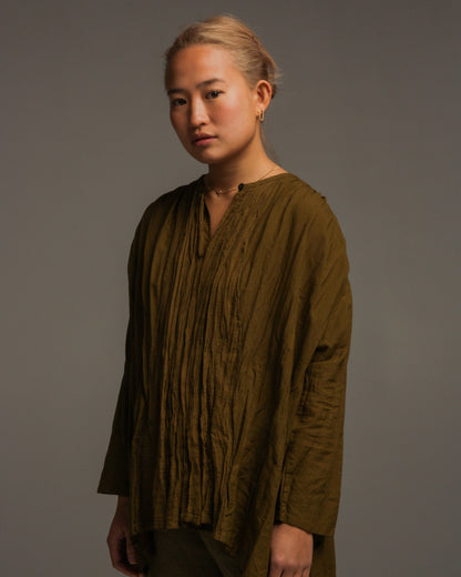 Olive Woven Blouse