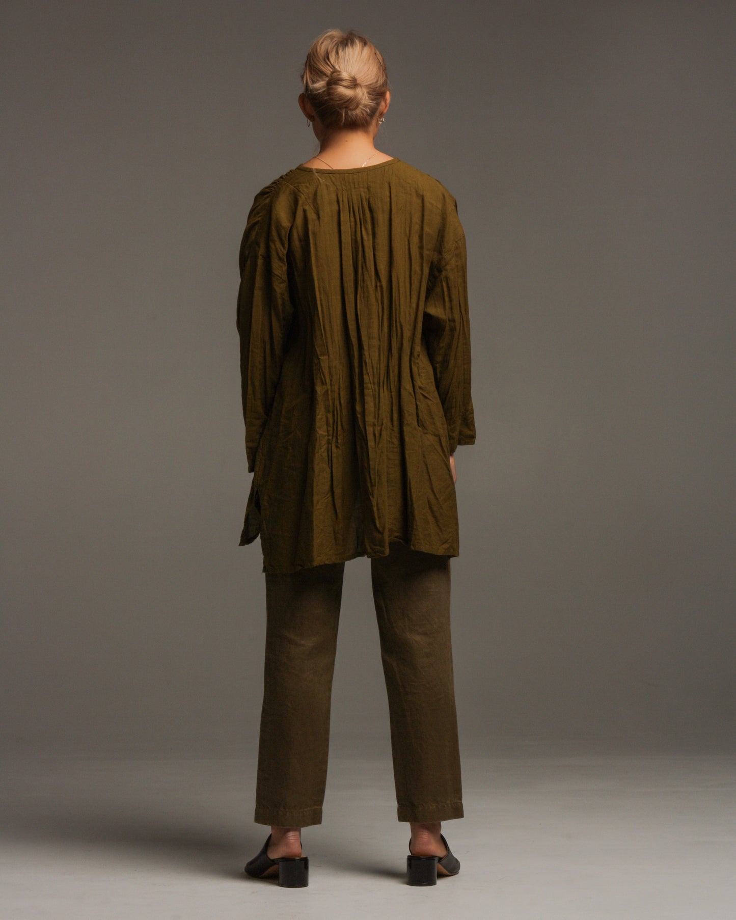 Olive Woven Blouse
