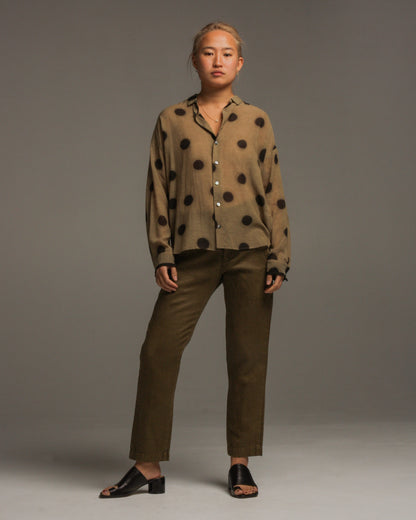 Cotton Spot Woven Blouse