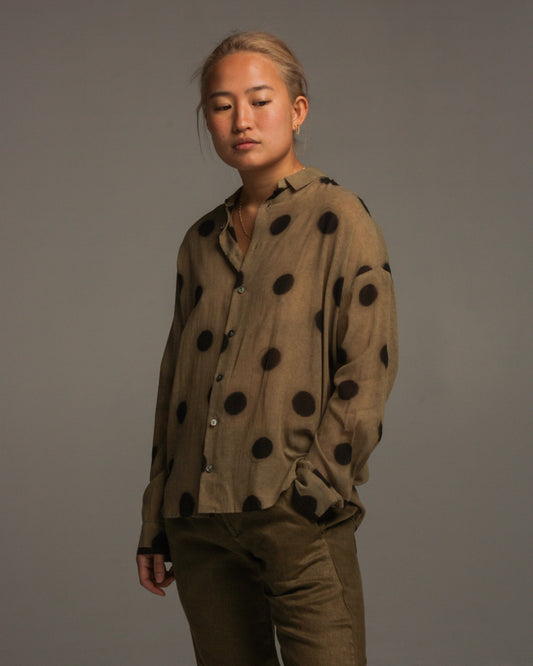 Cotton Spot Woven Blouse