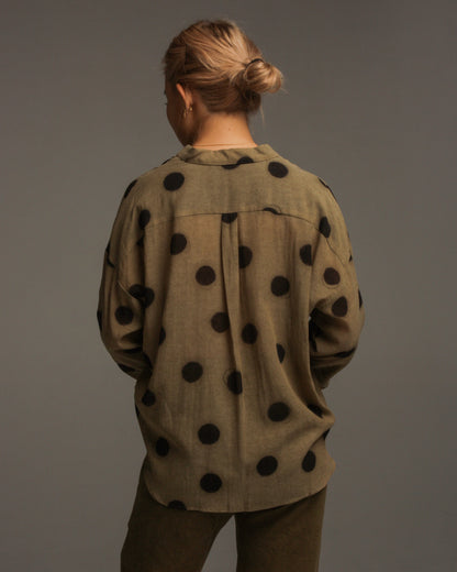 Cotton Spot Woven Blouse