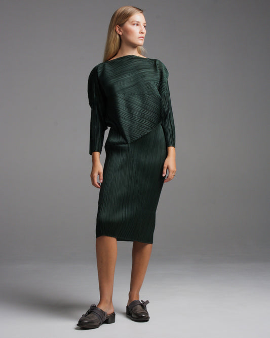 Dark Green Longsleeve Truss Dress