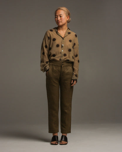 Cotton Spot Woven Blouse