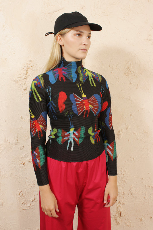 Butterfly Micropleat Top