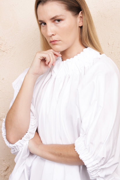 Ruffle Neck Blouse