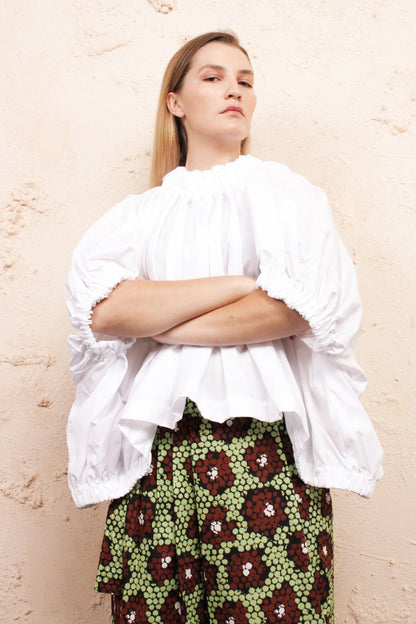 Ruffle Neck Blouse