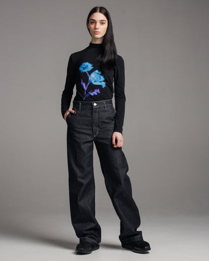 Black & Blue Tella Top