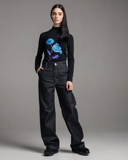 Dark Denim Pelana Jeans