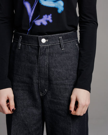 Dark Denim Pelana Jeans
