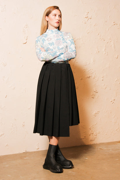 Taj White Fitted Long Sleeve Top