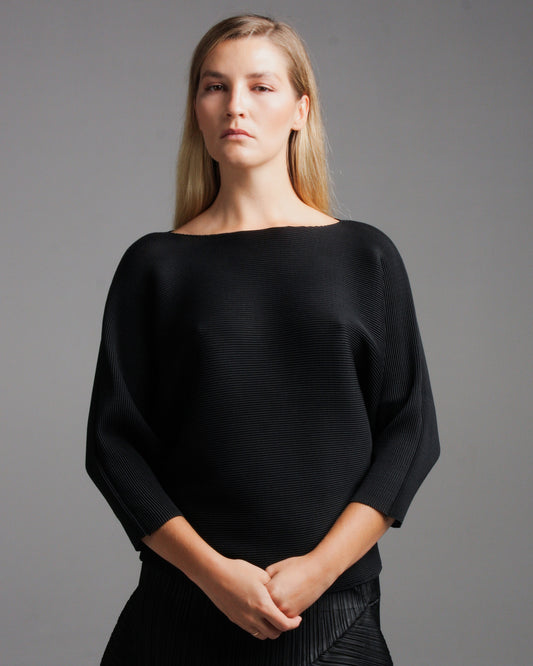 Dolman Classic Long Sleeve Black Top