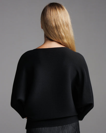 Dolman Classic Long Sleeve Black Top