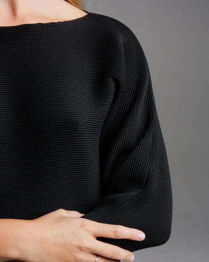 Dolman Classic Long Sleeve Black Top
