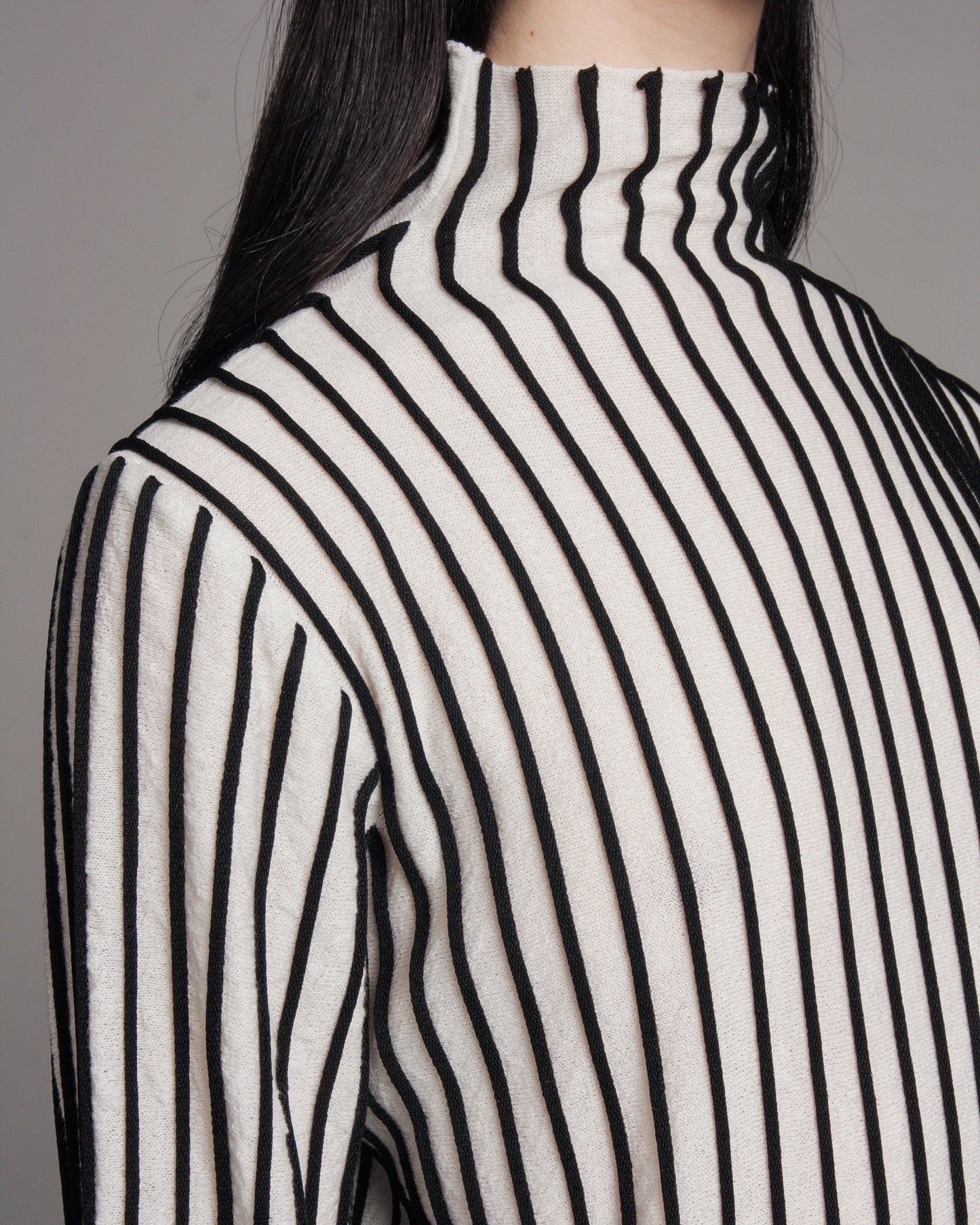 Black & White Stripe Kluki Knit Top