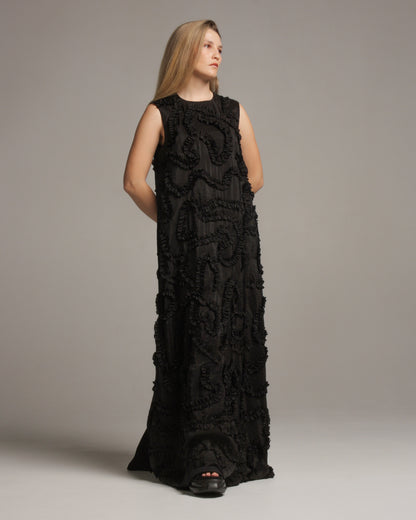 Dilania Black Sleeveless Dress
