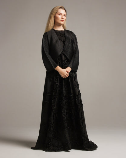 Black Melange Cardigan