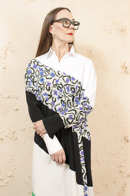 Desa Colourblocked Shirtdress