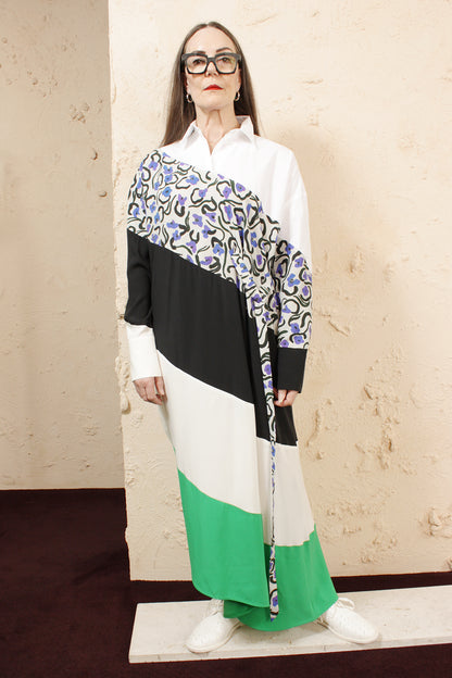 Desa Colourblocked Shirtdress