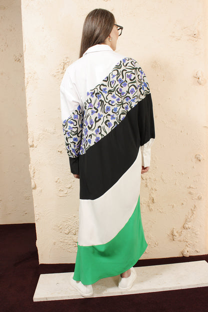 Desa Colourblocked Shirtdress