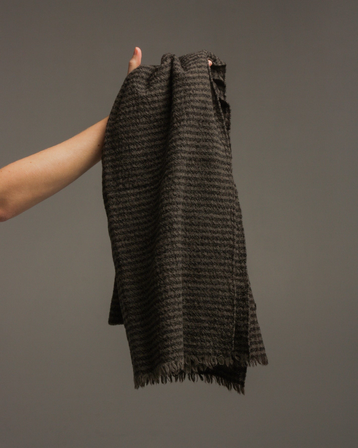Charcoal Woven Stole