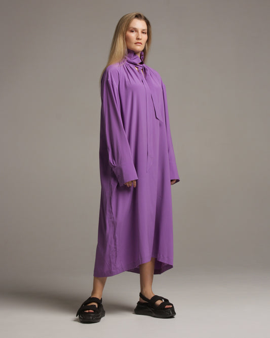 Diana Long Sleeve Lavender Dress