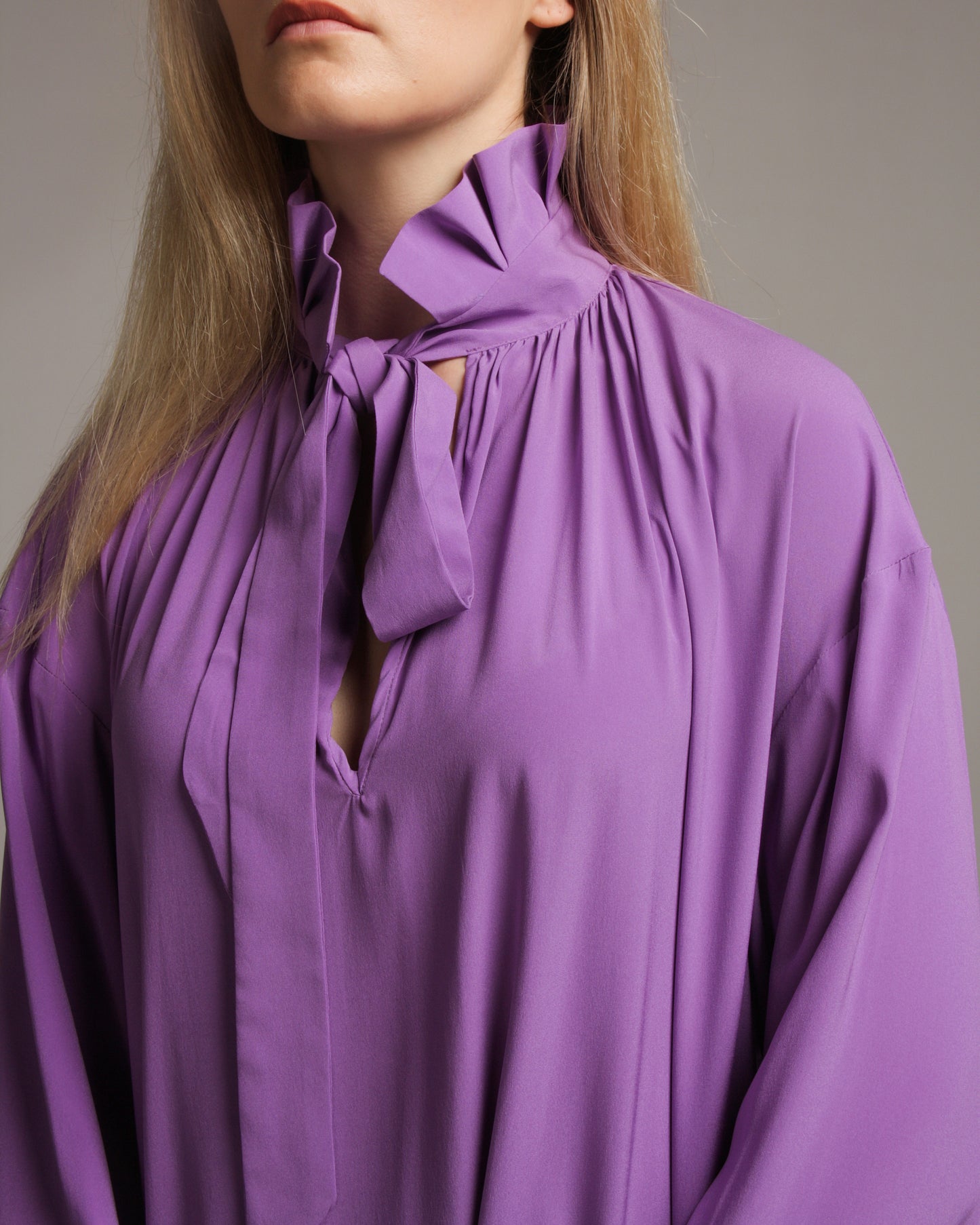 Diana Long Sleeve Lavender Dress