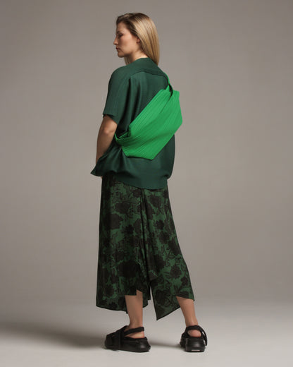 Sonam Green Peonies Skirt