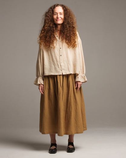 Camel Stripe Skirt