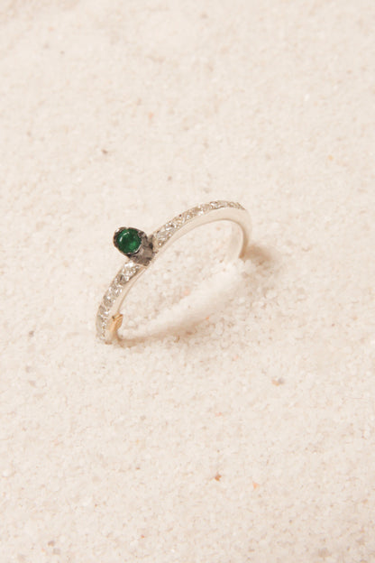 Hata Emerald and Diamond Ring