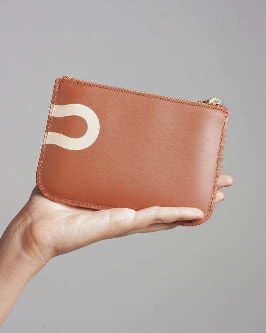 Ruby Eyes Brown Top Zip Wallet