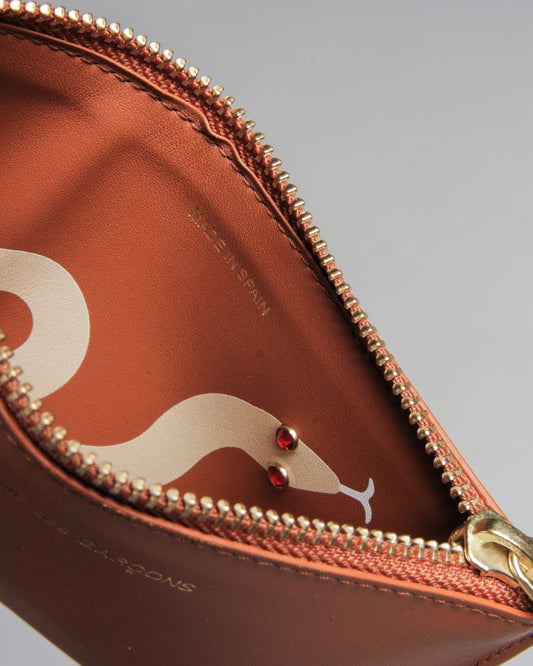 Ruby Eyes Brown Top Zip Wallet