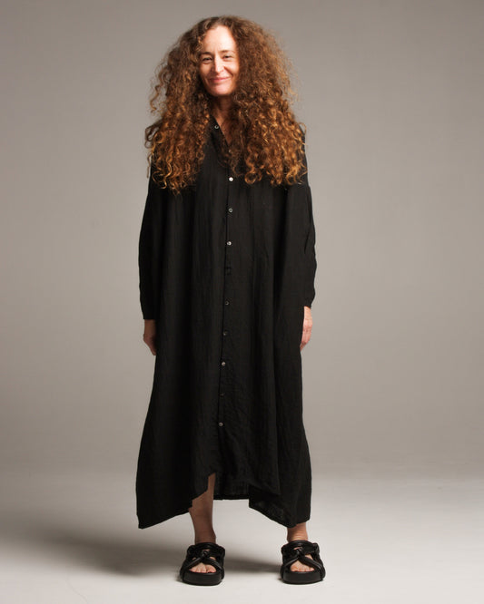 Black Linen Dress