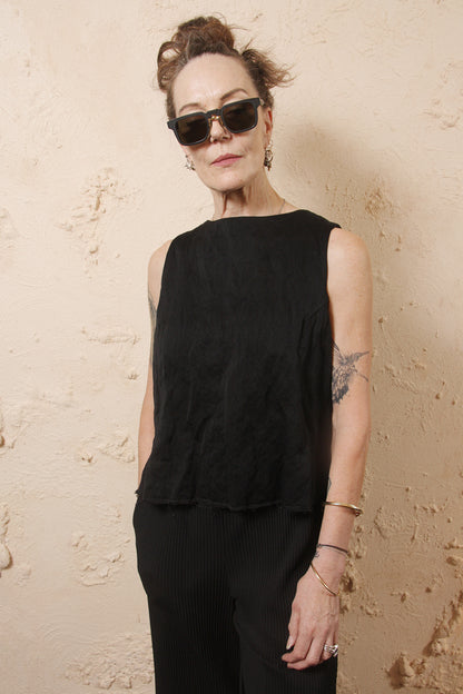 Line Darted Top
