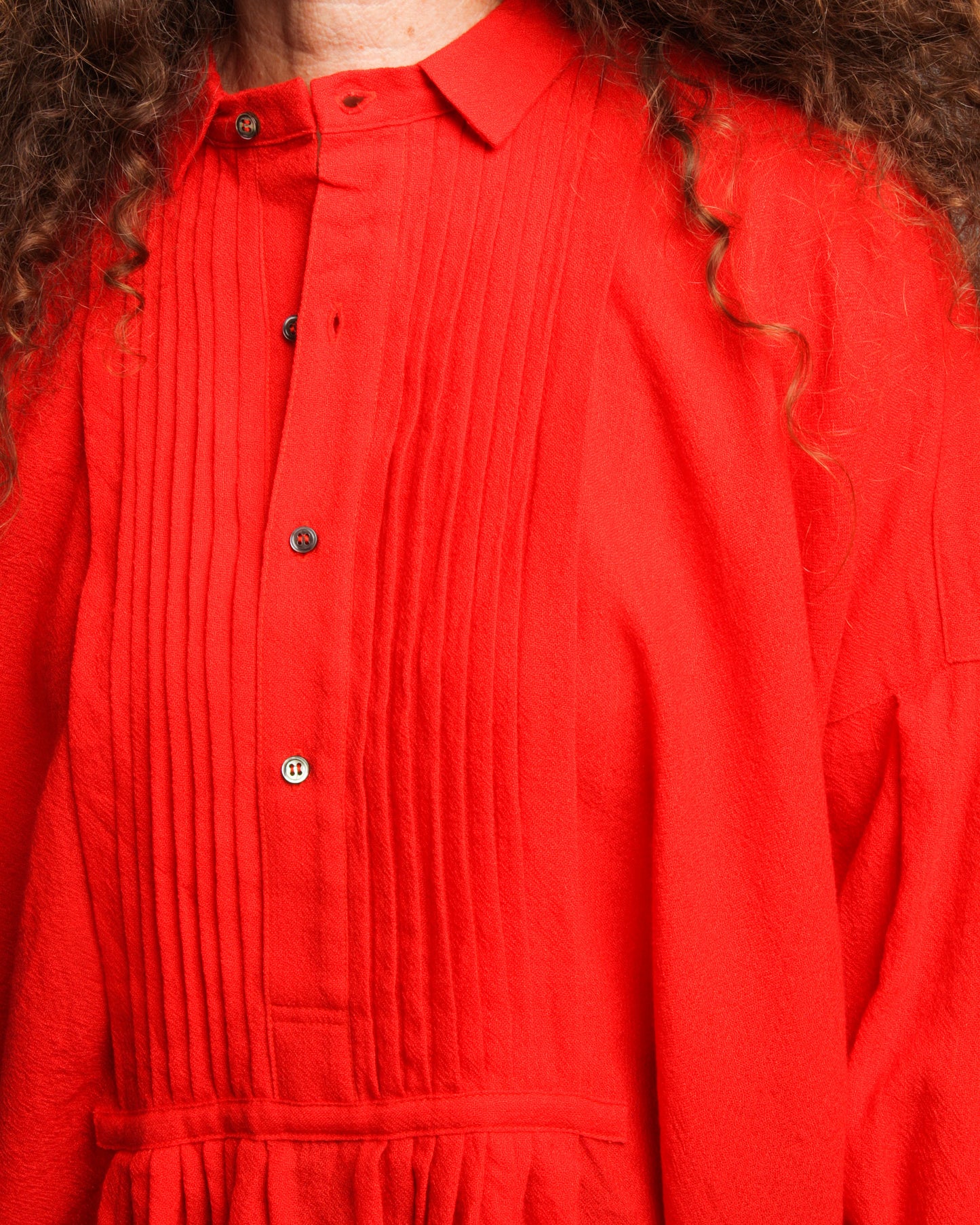 Red Pullover Blouse