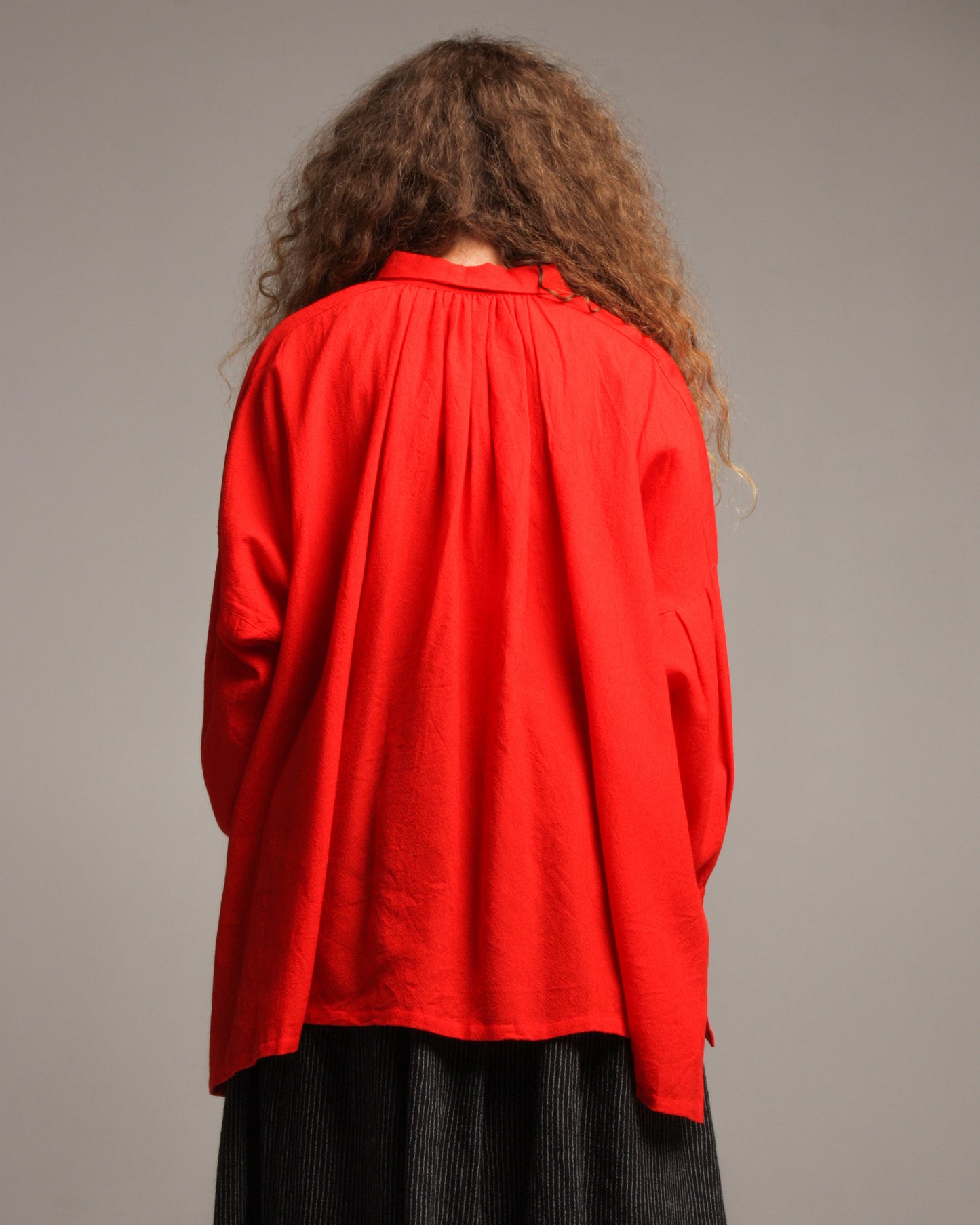 Red Pullover Blouse