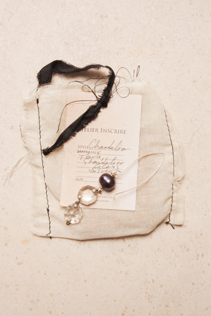 Chandelier and Pearl Earring