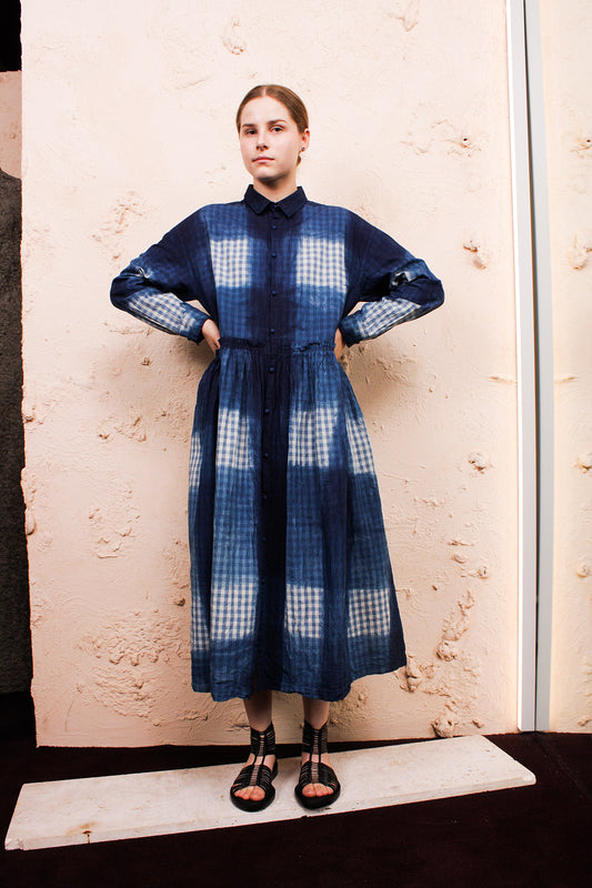 Hand Dye Itajime Dress