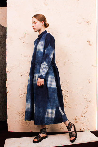 Hand Dye Itajime Dress