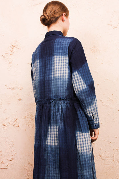 Hand Dye Itajime Dress