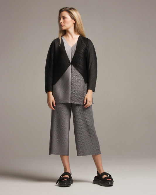 Black Melange Cardigan