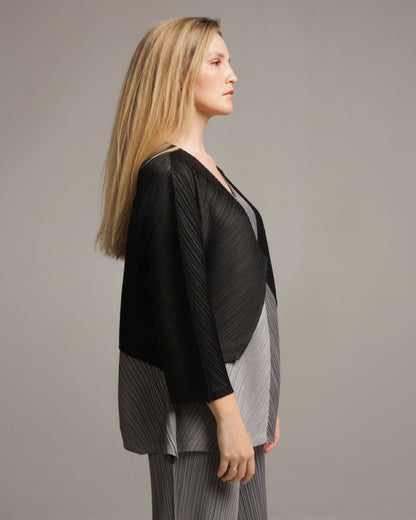 Black Melange Cardigan