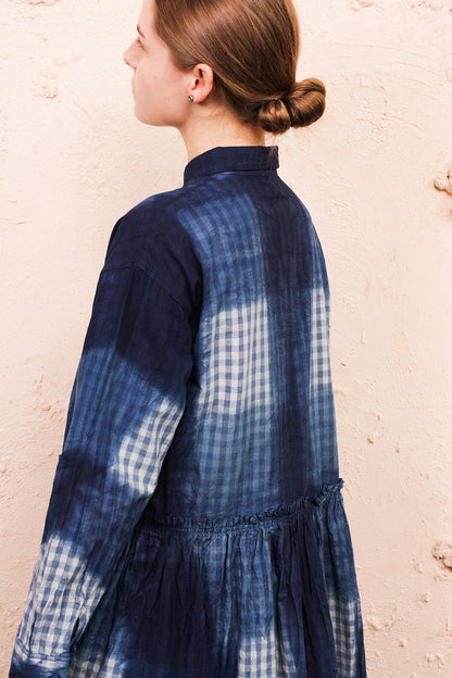 Hand Dye Itajime Dress